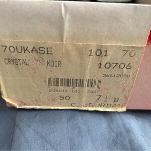 Charles Jourdan Crystal Noir Heels